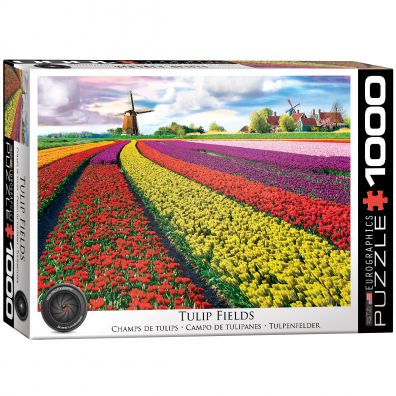 Puzzle 1000 el. Pola tulipanw w Holandii Eurographics