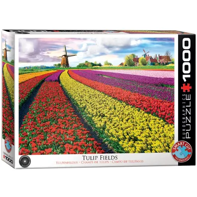 Puzzle 1000 el. Pola tulipan�w w Holandii Eurographics