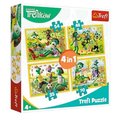 Puzzle 4w1 Wsplne zabawy ikw 34337 Trefl