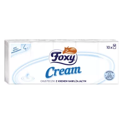 Foxy Chusteczki higieniczne Cream z kremem nawil�aj�cym 10 szt.