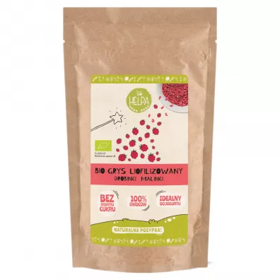 Helpa Grys liofilizowany Drobinki Malinki 20 g Bio