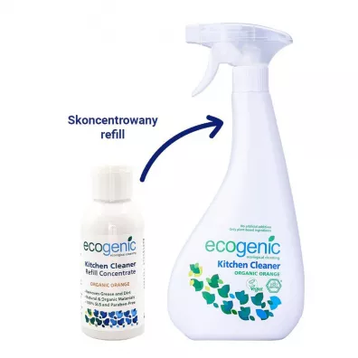 Ecogenic Refill uniwersalnego p�ynu do czyszczenia r�nych powierzchni, Pomara�cza 100 ml