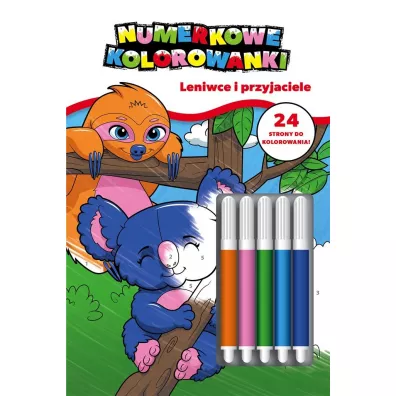 Koala. Numerkowe kolorowanki. Leniwce i..