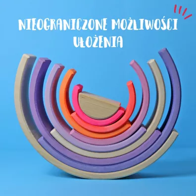Tcza 10 elementw Neon Pink Grimms