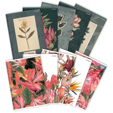 Top-2000 Zeszyt A5 Flowers z marginesem linia, 9 mm 60 kartek