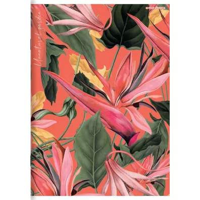 Top-2000 Zeszyt A5 Flowers z marginesem linia, 9 mm 60 kartek