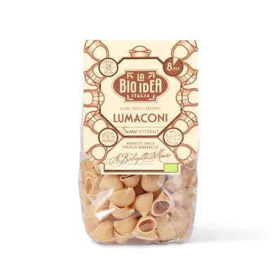 La Bio Idea Makaron (semolinowy p�razowy) lumaconi 375 g Bio