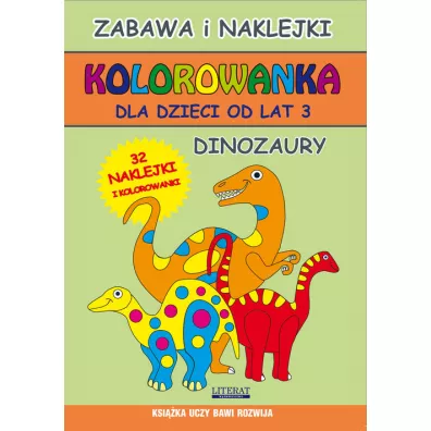 Kolorowanka dla dzieci od lat 3. Dinozaury - Piotr Kieruj