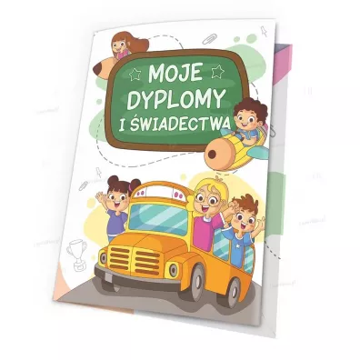 LearnHow Teczka moje dyplomy - Autobus 5 szt.