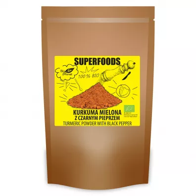 Bio Planet Kurkuma mielona z czarnym pieprzem 200 g Bio