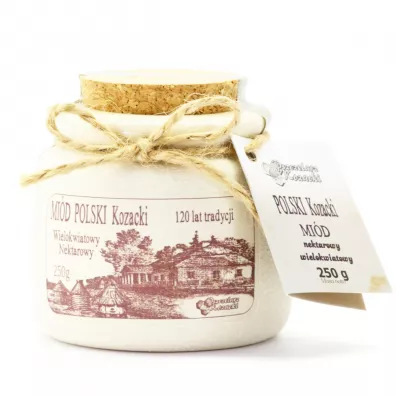 Pszczelarz Kozacki Mi�d wielokwiatowy w kamionce 250 g
