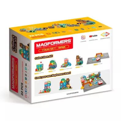 Magformers Town Set Bank 22 elementy