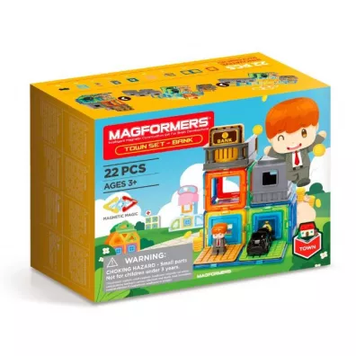 Magformers Town Set Bank 22 elementy