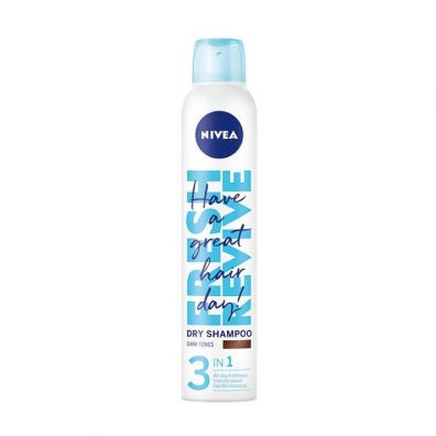 Nivea Fresh Revive suchy szampon do włosów o ciemnych odcieniach 200 ml