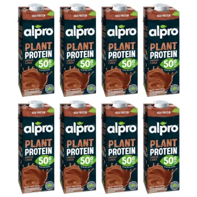 Alpro Plant Protein nap�j sojowy wysokobia�kowy czekoladowy zestaw 8 x 1 l