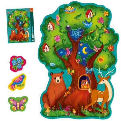 Puzzle pod�ogowe Zwierz�ta le�ne RK7010-04 Roter Kafer