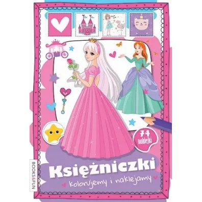 Kolorujemy i naklejamy. Ksiniczki