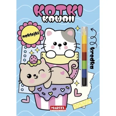 Kawaii kotki z naklejkami. Modu�owa kredka - Katarzyna Salamon