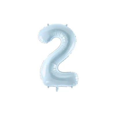 PartyDeco Balon foliowy 2 jasny niebieski 72cm