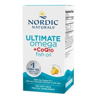 Nordic Naturals Ultimate Omega + CoQ10 1280 mg Suplement diety 120 kaps.