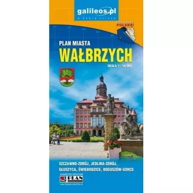 Plan miasta - Wa�brzych 1:14 000