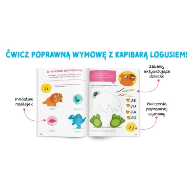 Gimnastyka j�zyka. Kapitan Nauka. Logu� bawi si� s�owami. Zabawy logopedyczne