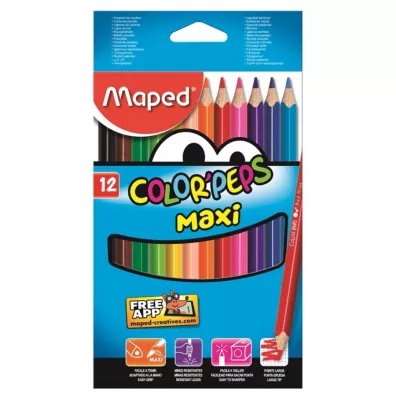 Maped Kredki Colorpeps maxi trjkatne 12 szt.