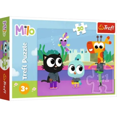Puzzle 30 el. Kotek Milo Trefl