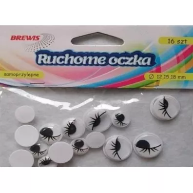 Brewis Ruchome oczka z rz�sami 16 szt.