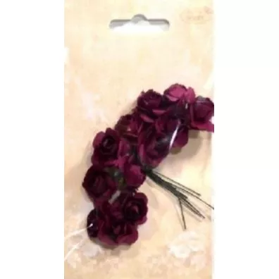 Galeria Hobby R�yczki papierowe bordowe 12 szt.