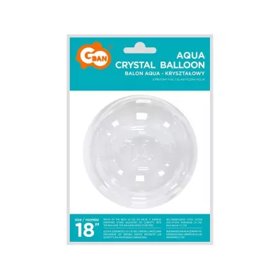 Godan Balon Aqua krysztaowy bez nadruku 37cm