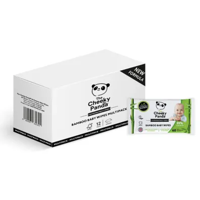 The Cheeky Panda Hipoalergiczne chusteczki nawil�ane dla dzieci z bambusa 60 szt.