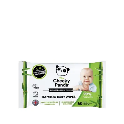 The Cheeky Panda Hipoalergiczne chusteczki nawil�ane dla dzieci z bambusa 60 szt.