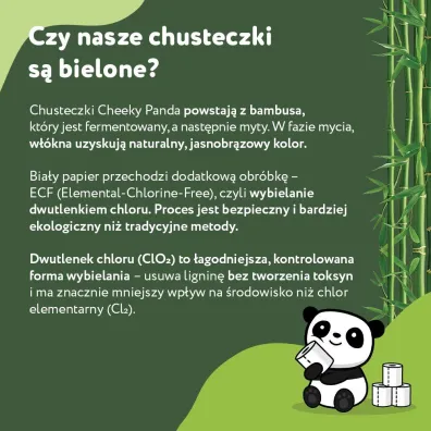 The Cheeky Panda Hipoalergiczne chusteczki nawil�ane dla dzieci z bambusa 60 szt.