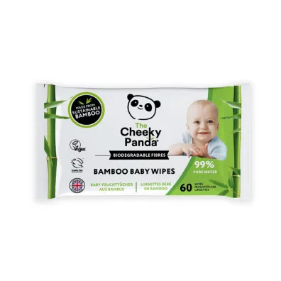 The Cheeky Panda Hipoalergiczne chusteczki nawil�ane dla dzieci z bambusa 60 szt.