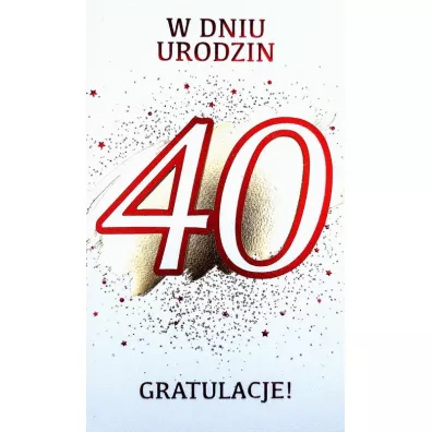 Armin Style Karnet Urodziny 40