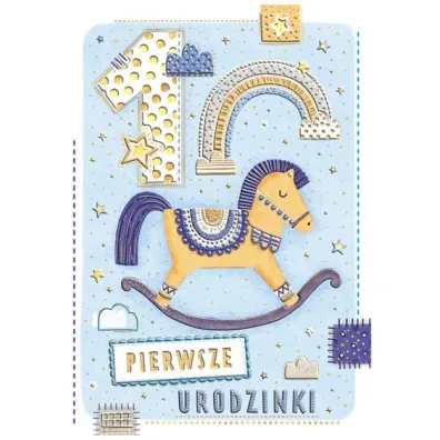 Henry KARNET URODZINY 1 A5 Z KOP ZLOC KONIK NIEB HE FO