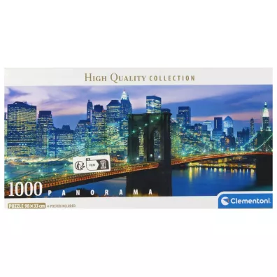 Puzzle 1000 Panorama Brooklyn Bridge Clementoni