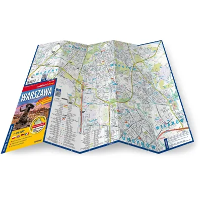 Warszawa plan miasta 1:26 000 laminat MIDI 2025
