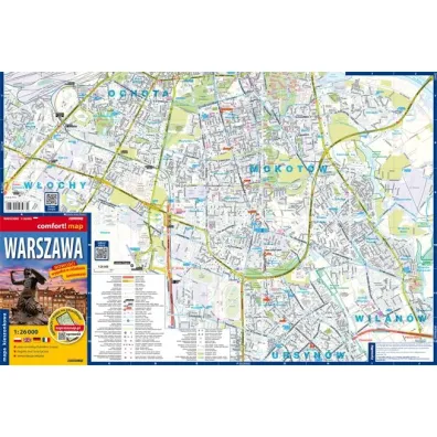 Warszawa plan miasta 1:26 000 laminat MIDI 2025