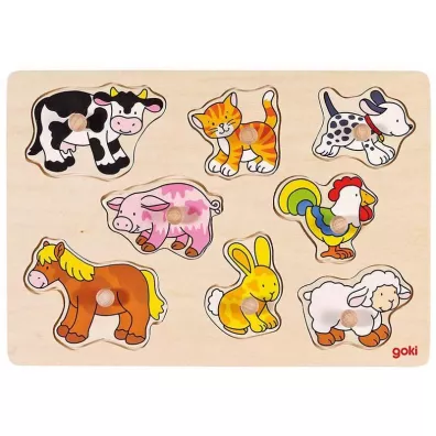 Uk�adanka z uchwytami - zwierz�ta wiejskie Goki