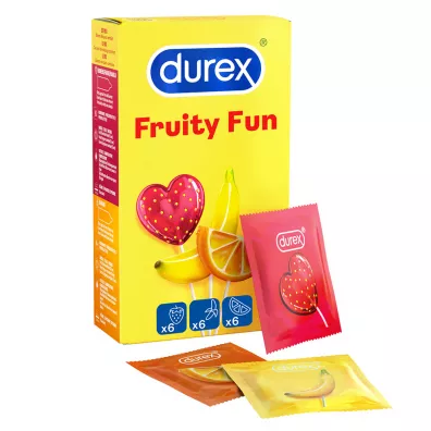 Durex Fruity Fun smakowe prezerwatywy 18 szt.