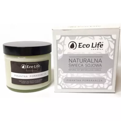 Eco Life Naturalna wieca sojowa Pikantna Pomaracza 450 g
