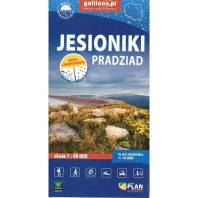 Jesioniki Pradziad. Mapa turystyczna w skali 1:40 000 (wersja wodoodporna)