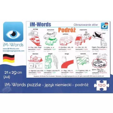 Puzzle 120 el. Niemiecki. Podr� iM-Words - Piotr Koz�owski