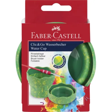 Faber-Castell Pojemnik na wod� clic&go zielono ��ty