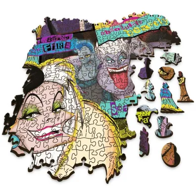 Puzzle drewniane 1000 el. Zlot z�oczy�c�w Disney Villains 20167 Trefl