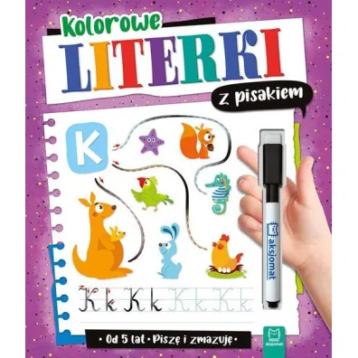 Kolorowe literki z pisakiem. Pisz� i zmazuj� - Agata Kaczy�ska