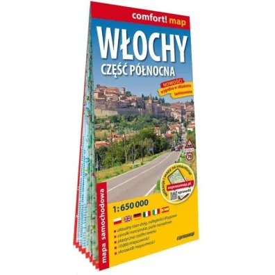 W�ochy cz�� p�nocna mapa samochodowa 1:650 000 laminat 2026