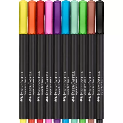Faber-Castell Pisaki p�dzelkowe Black Edition 10 szt.